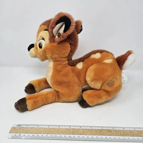 Bambi Plush Disney Store Exclusive Sitting Stuffed Animal Deer Baby 13” - Picture 3 of 9